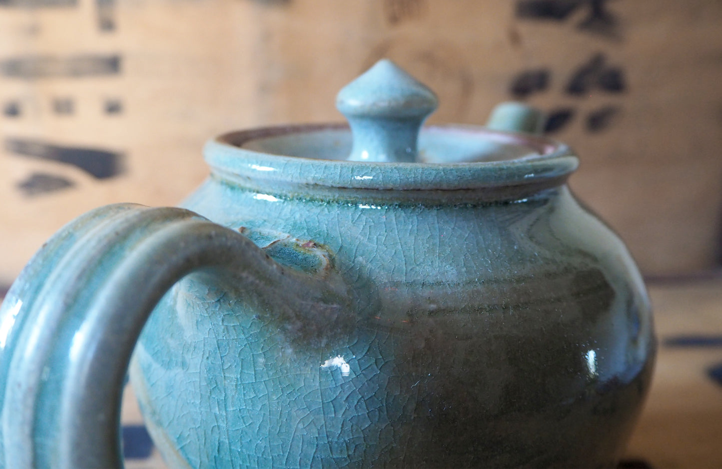 Ash Glaze Teapot by Charlie Collier