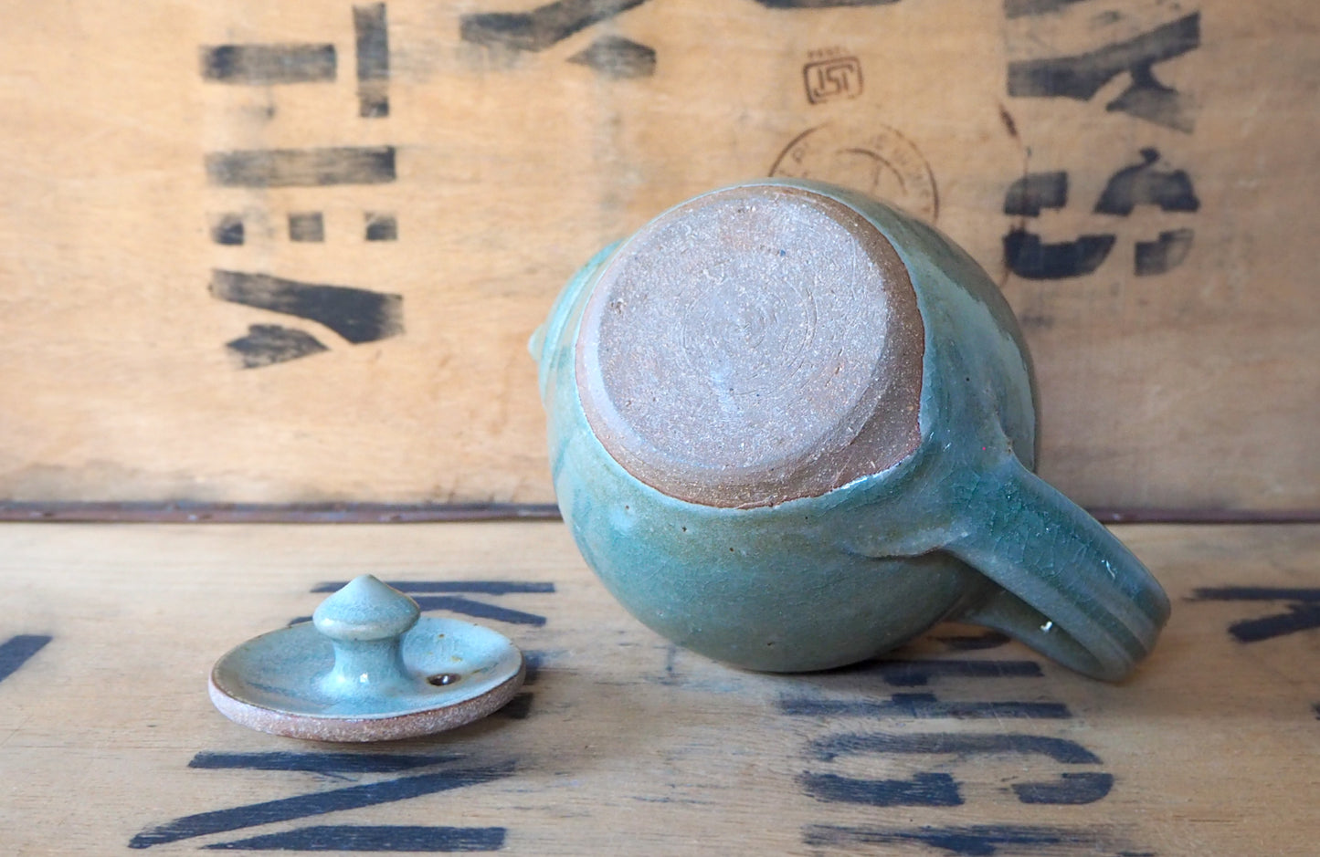 Ash Glaze Teapot by Charlie Collier