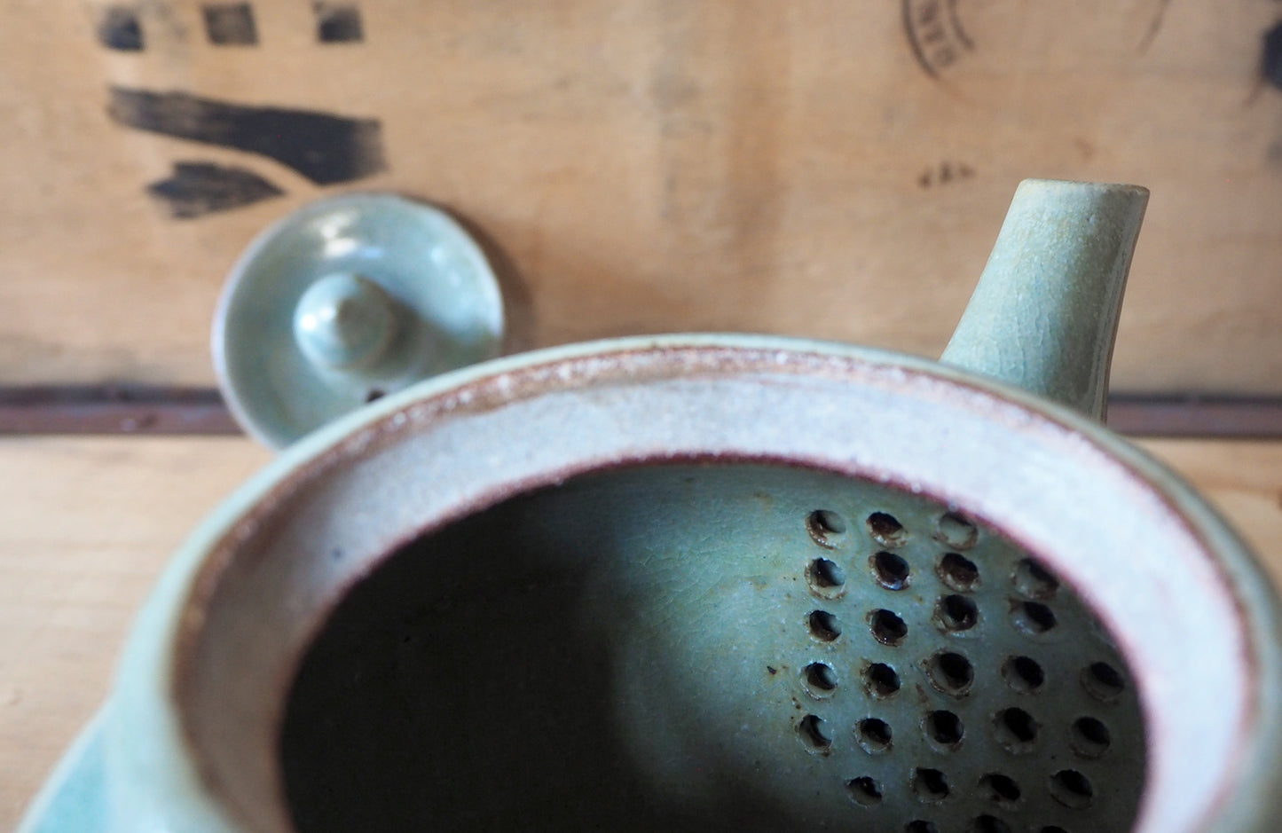 Ash Glaze Teapot by Charlie Collier