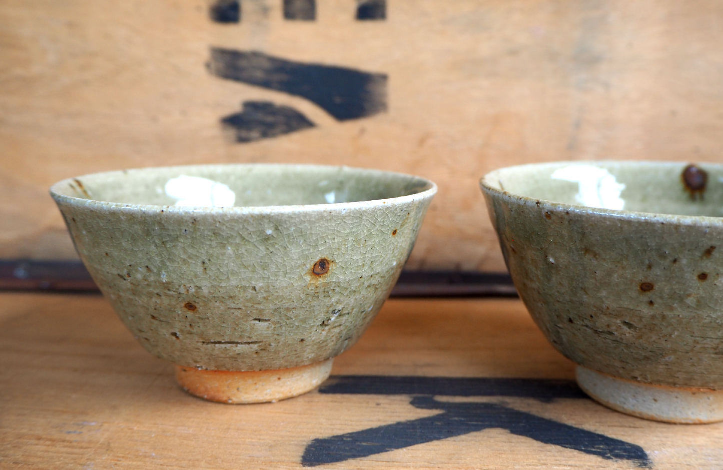 Woodfired Celadon Tea Bowl by Linda Unsworth