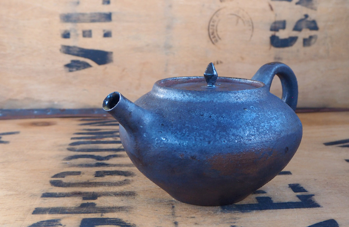Woodfired Iron Wash Teapot by Popalini & Jezando