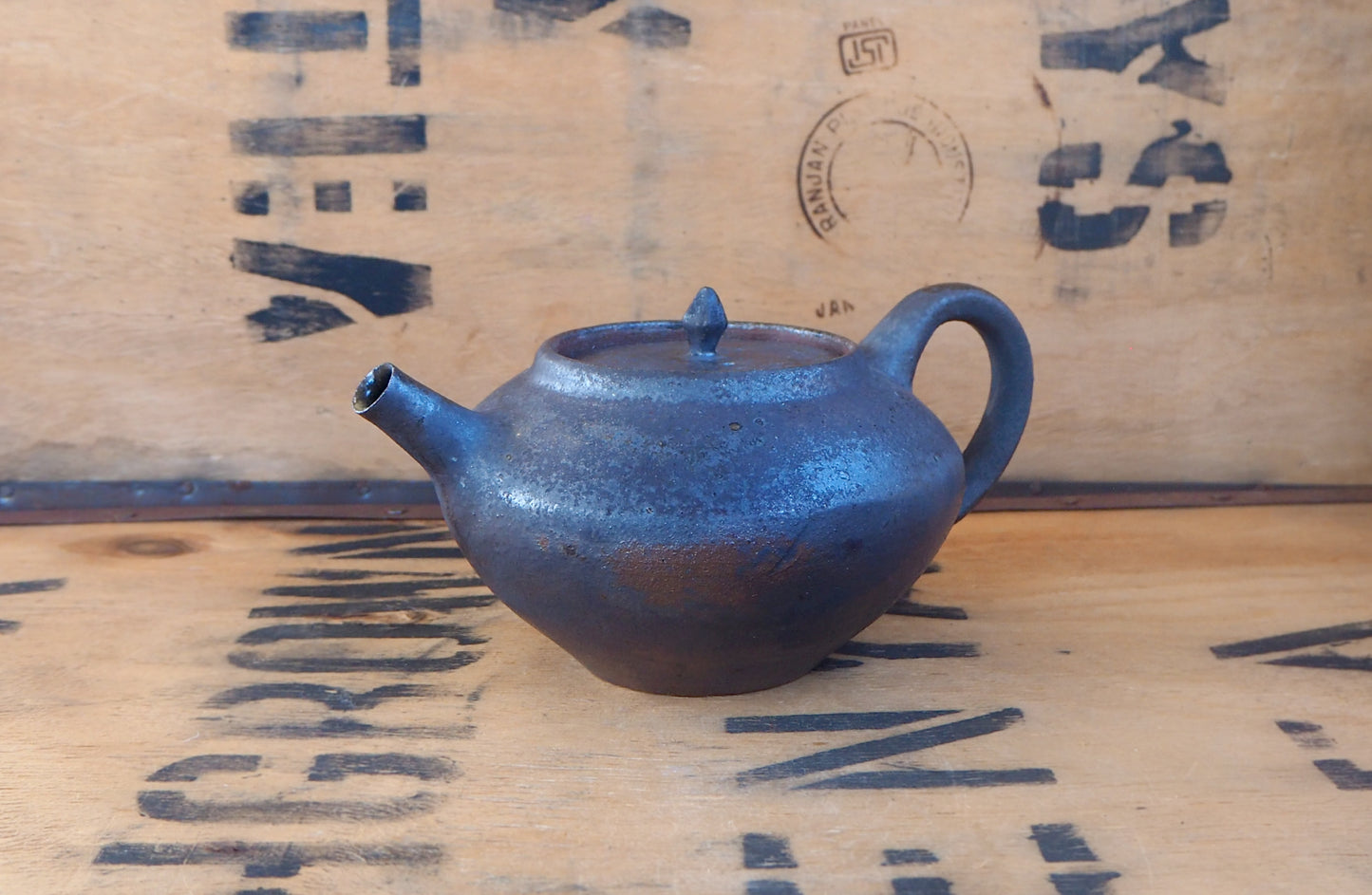 Woodfired Iron Wash Teapot by Popalini & Jezando