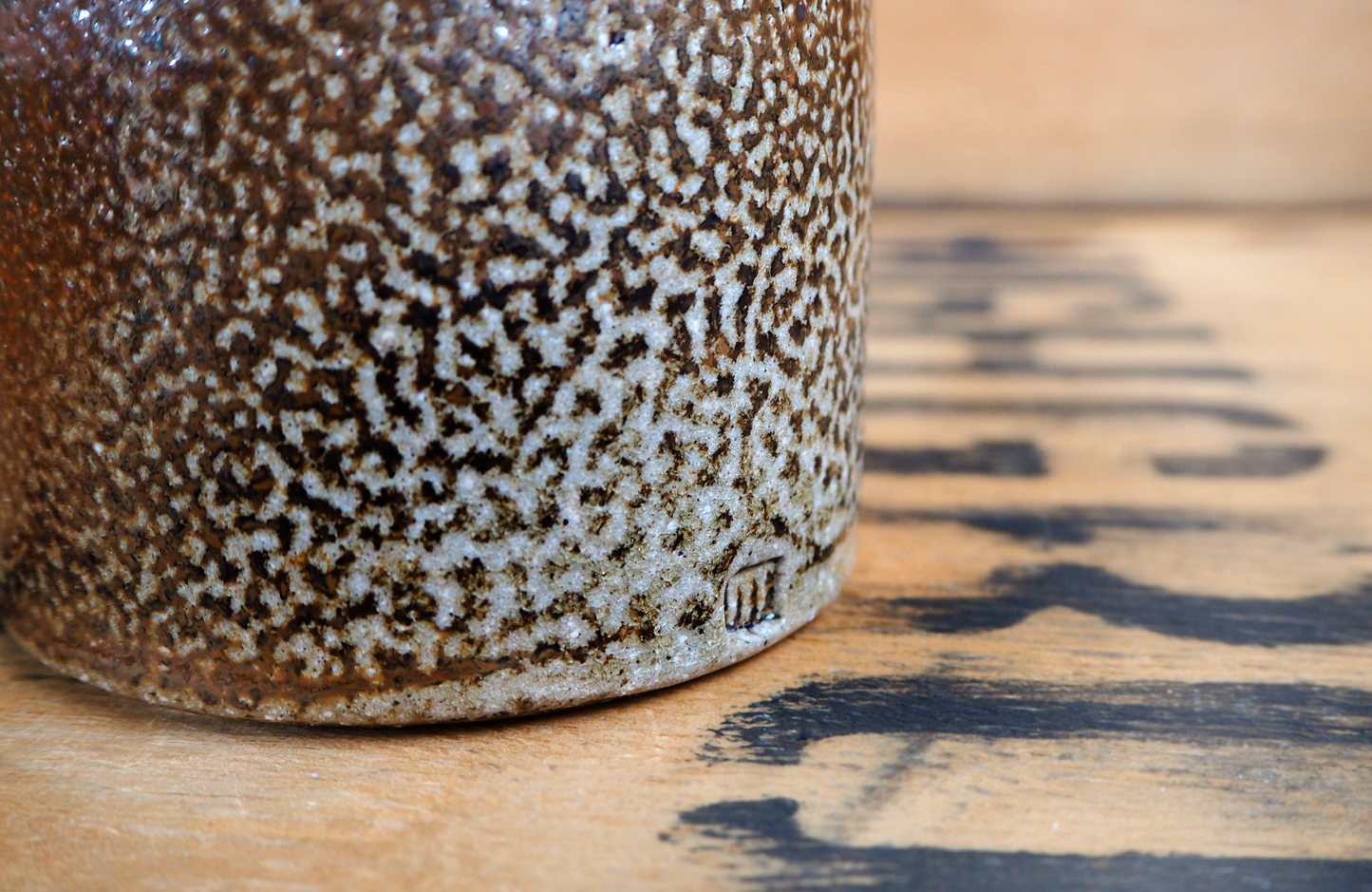 Sodafired Tea Jar (1) by Bob Andrew