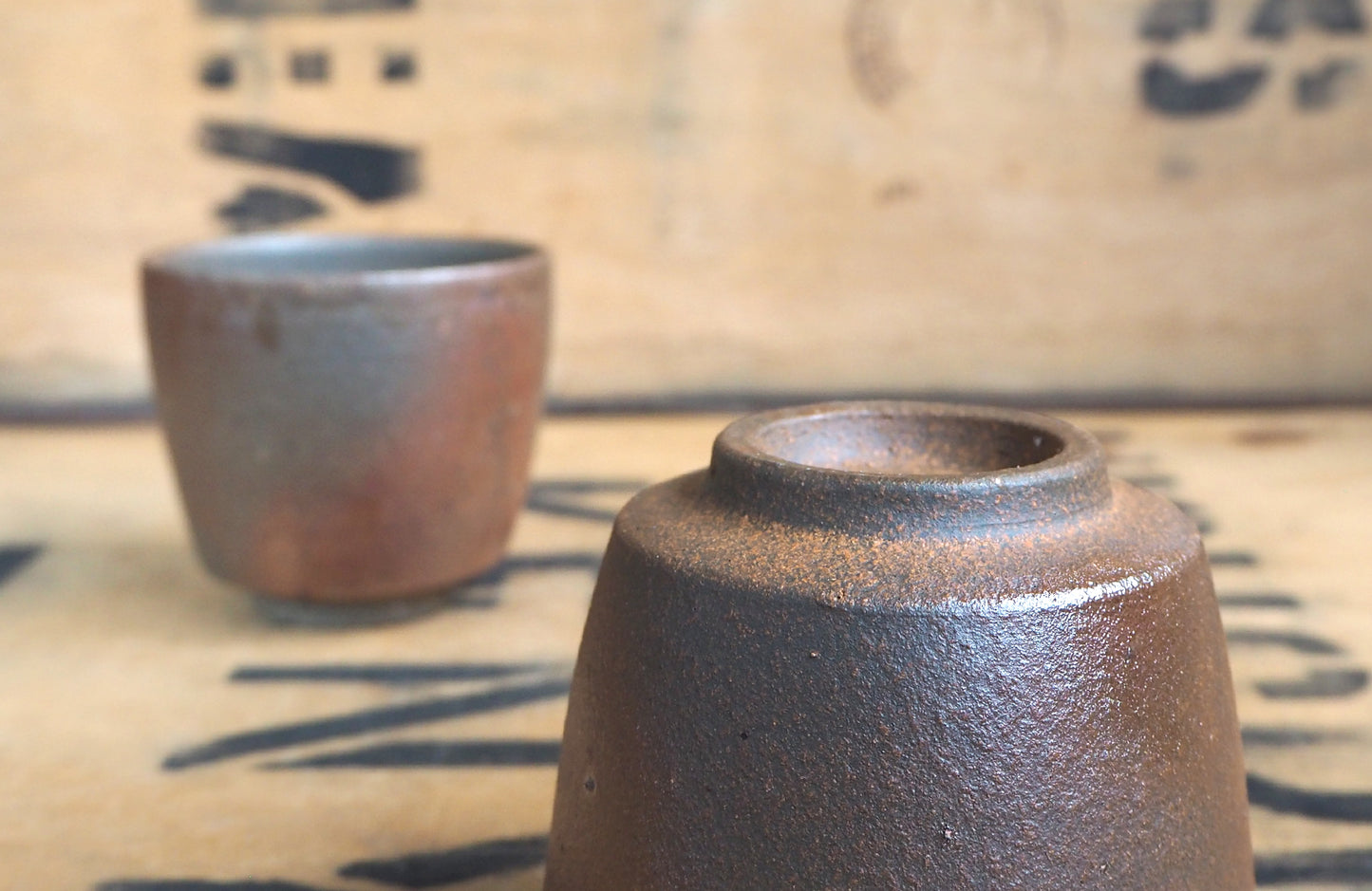 Woodfired Unglazed Yunomi by Popalini & Jezando
