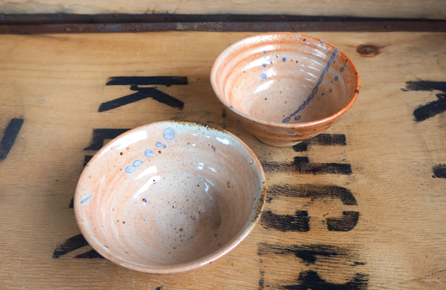 Woodfired Shino Tea Bowl by Linda Unsworth