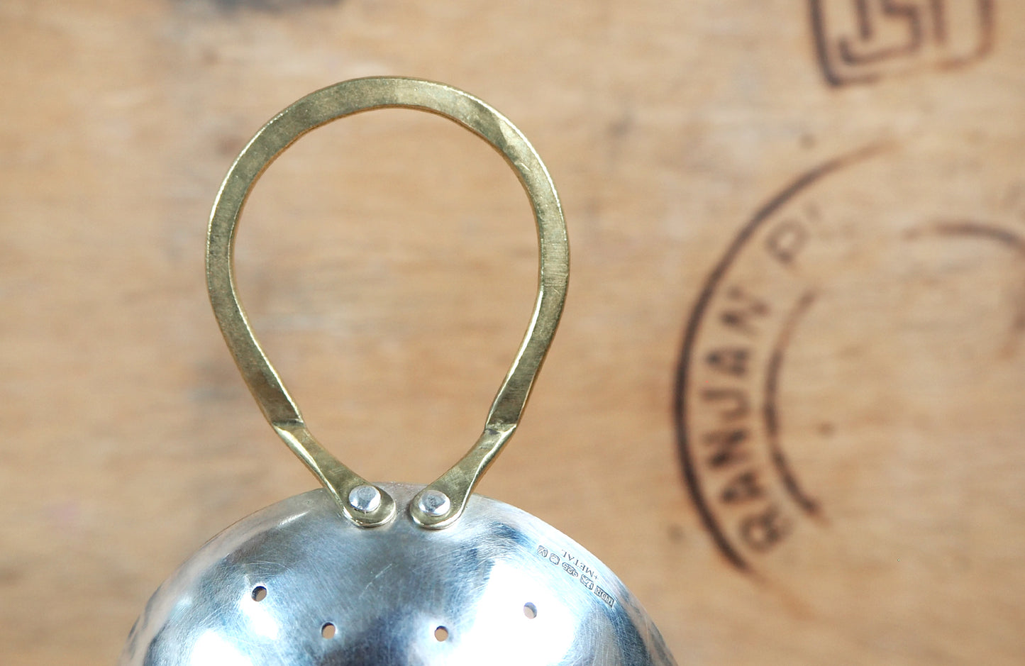 Silver Tea Strainer by Raz | Maker