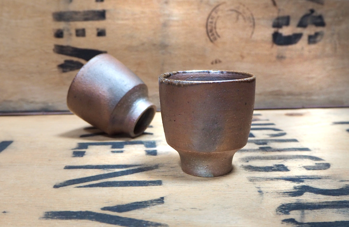 Soda Fired Yunomi (2) by Popalini & Jezando