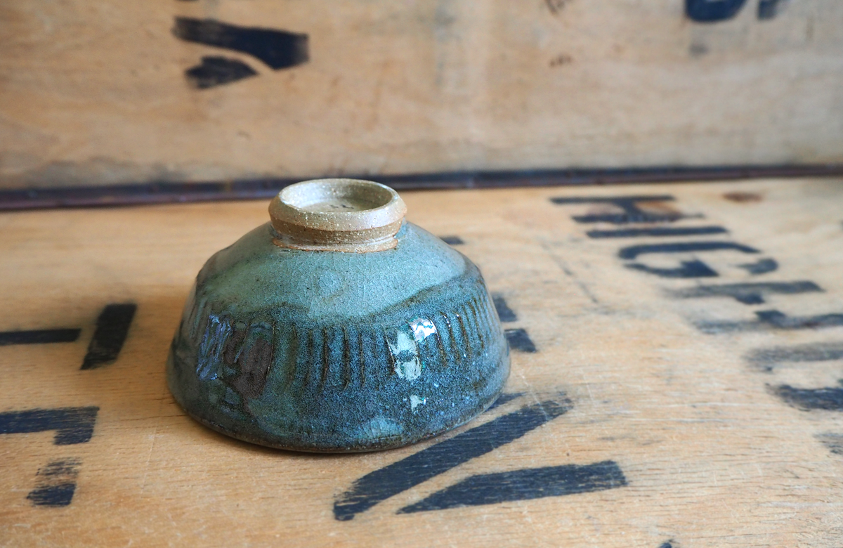 Ash & Celadon Teabowl (8) by Anja Graefe