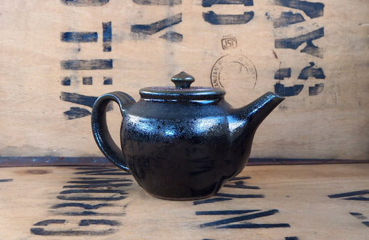 Tenmoku Teapot by Charlie Collier