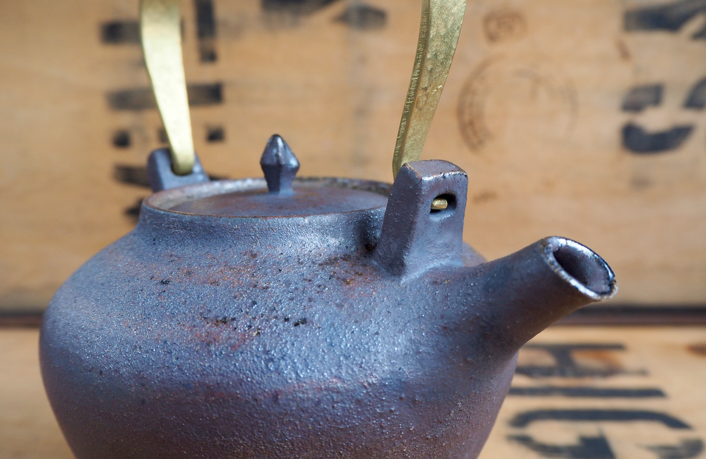Woodfired Iron Wash Teapot by Popalini & Jezando