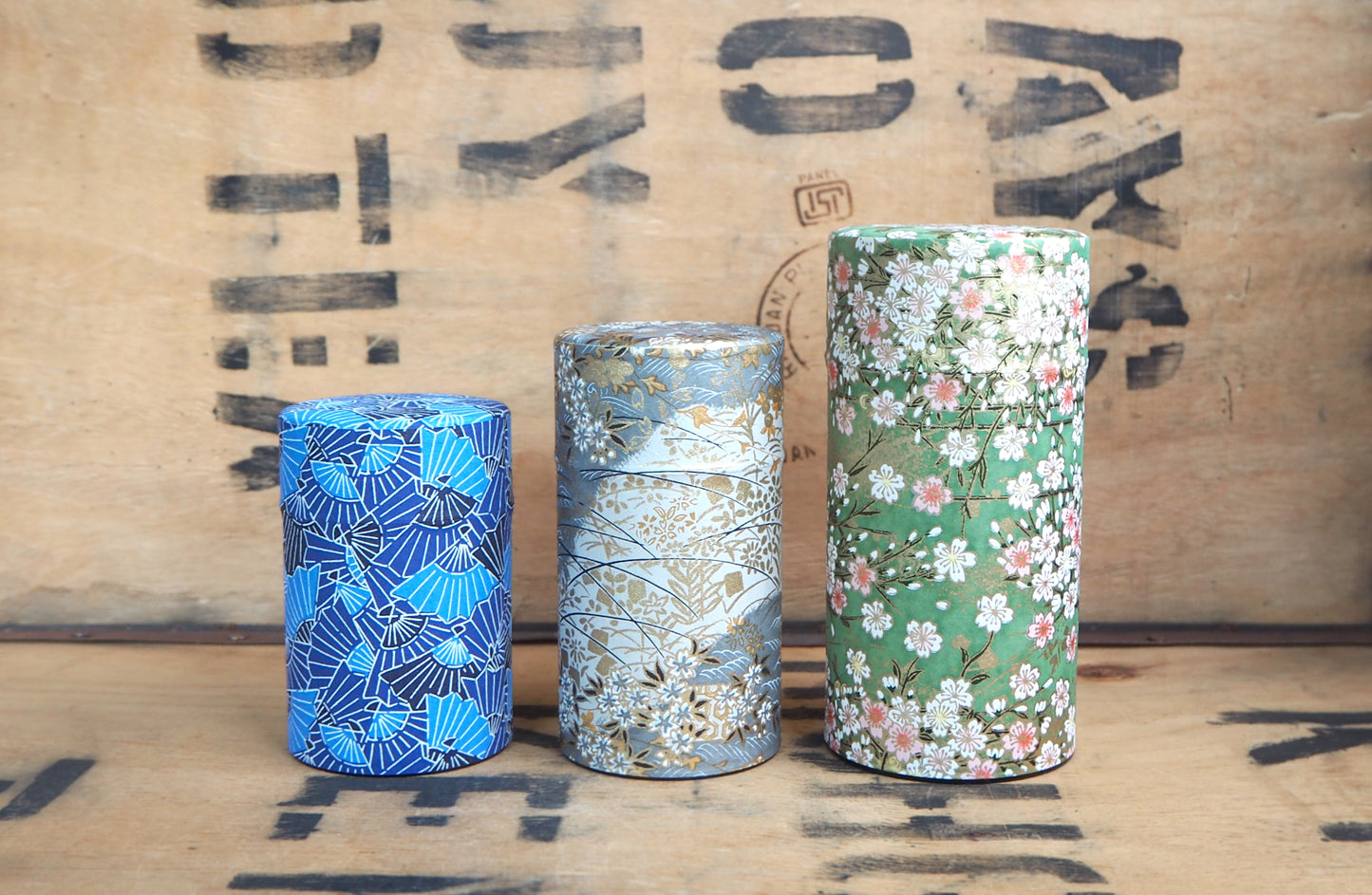 Fans Tea Caddy
