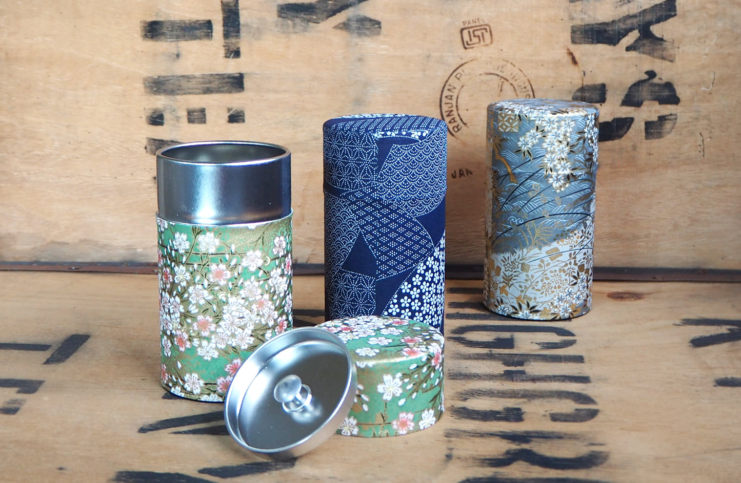 Cherry Blossom Tea Caddy