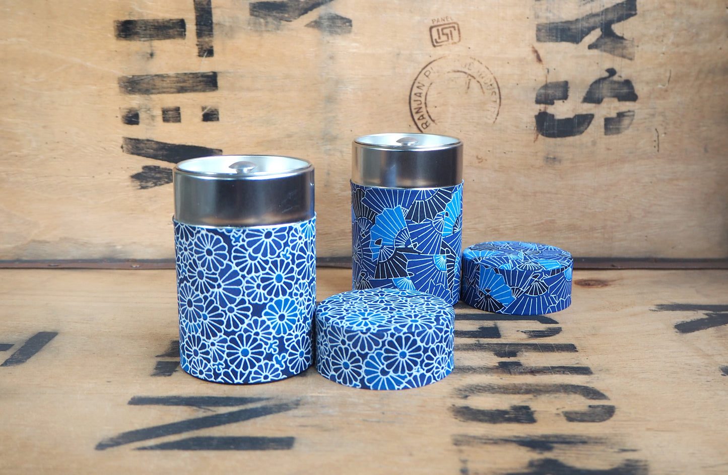 Fans Tea Caddy