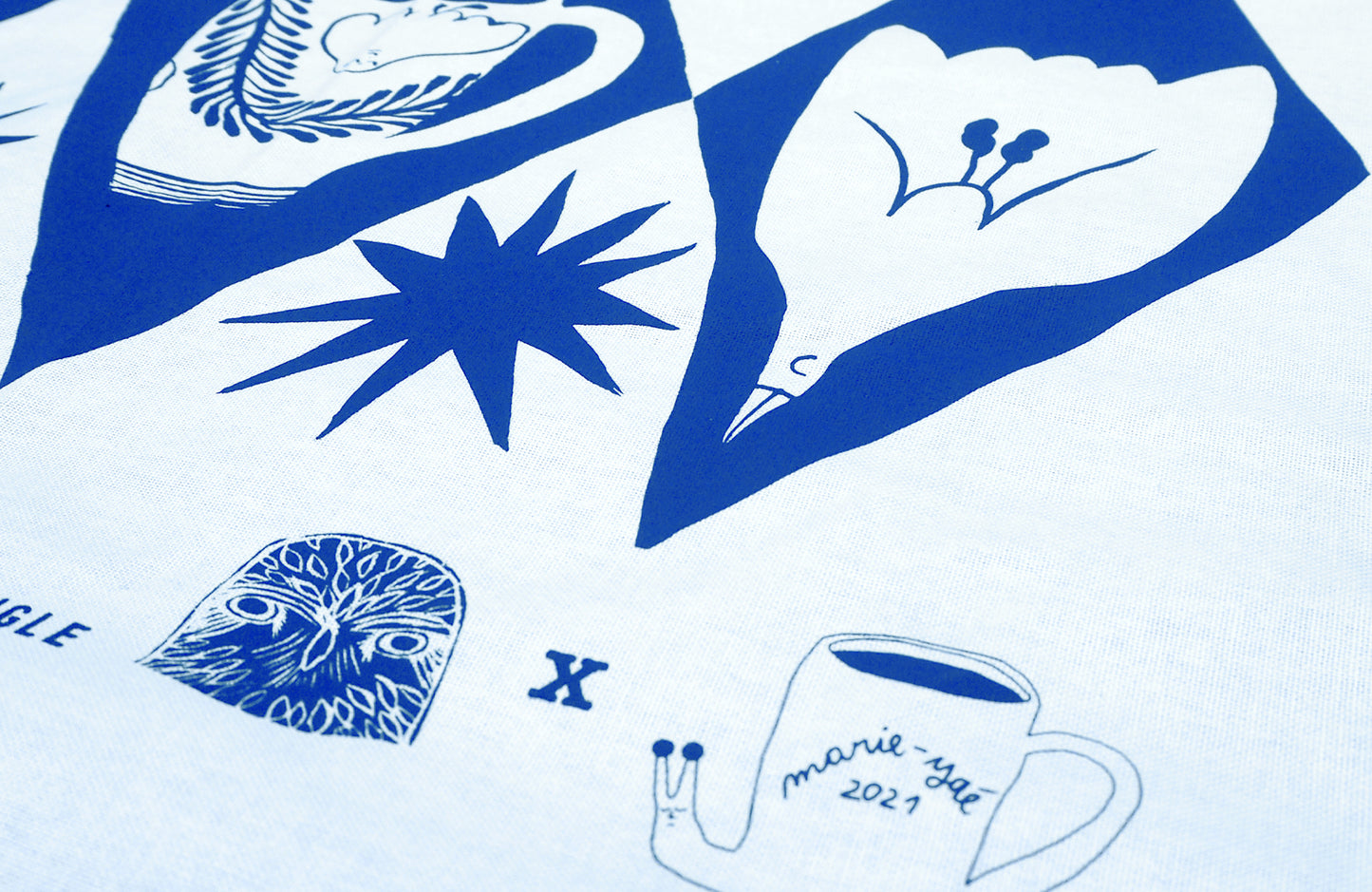 Tea Time Poetry Tea Towel by Marie Yae