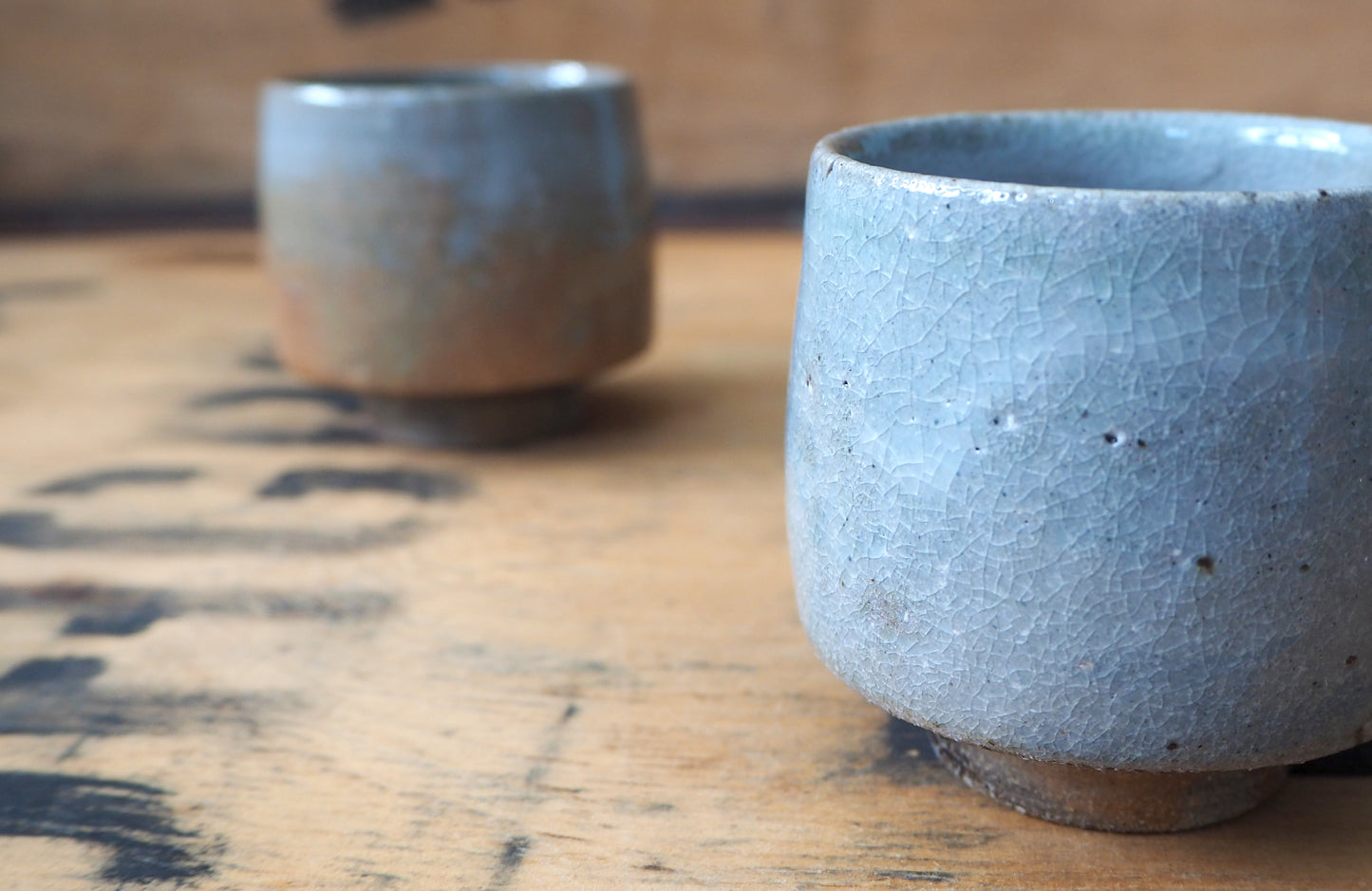 Woodfired Shino Yunomi by Popalini & Jezando