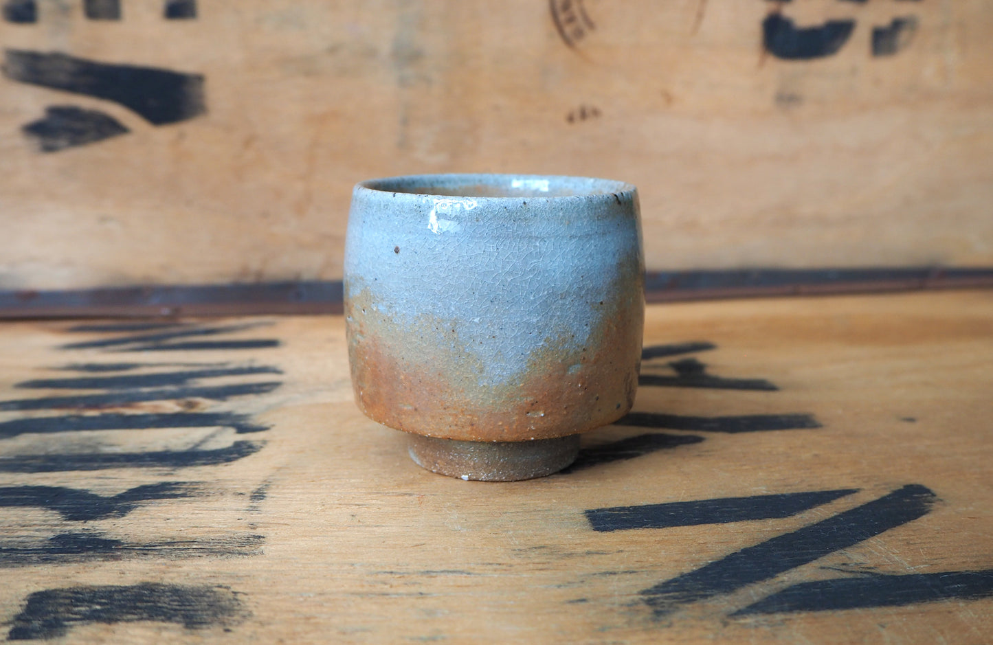 Woodfired Shino Yunomi by Popalini & Jezando