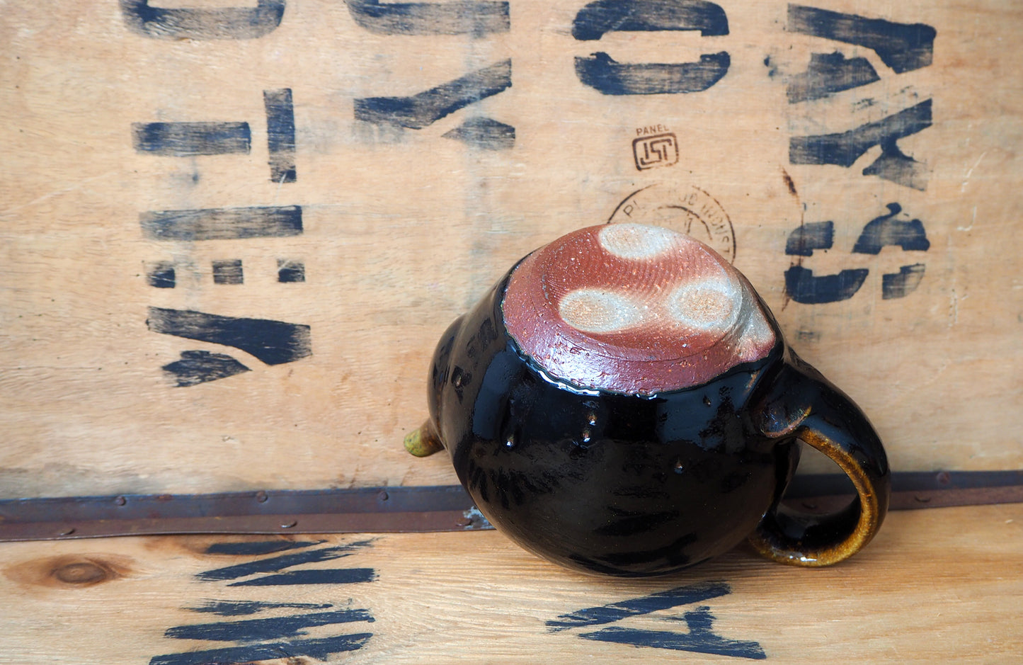 Tenmoku Teapot by Charlie Collier