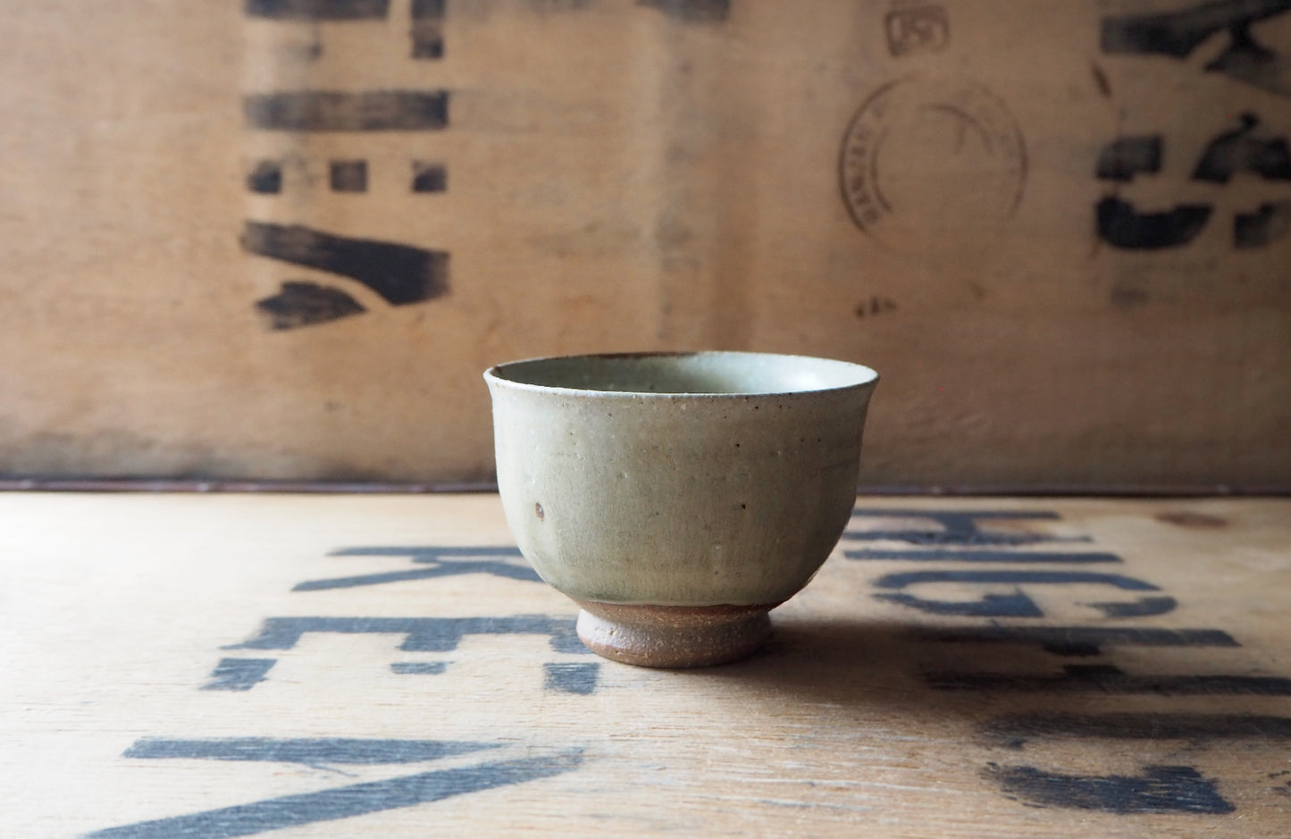 Ash Glaze Tea Bowl (5) by Charlie Collier