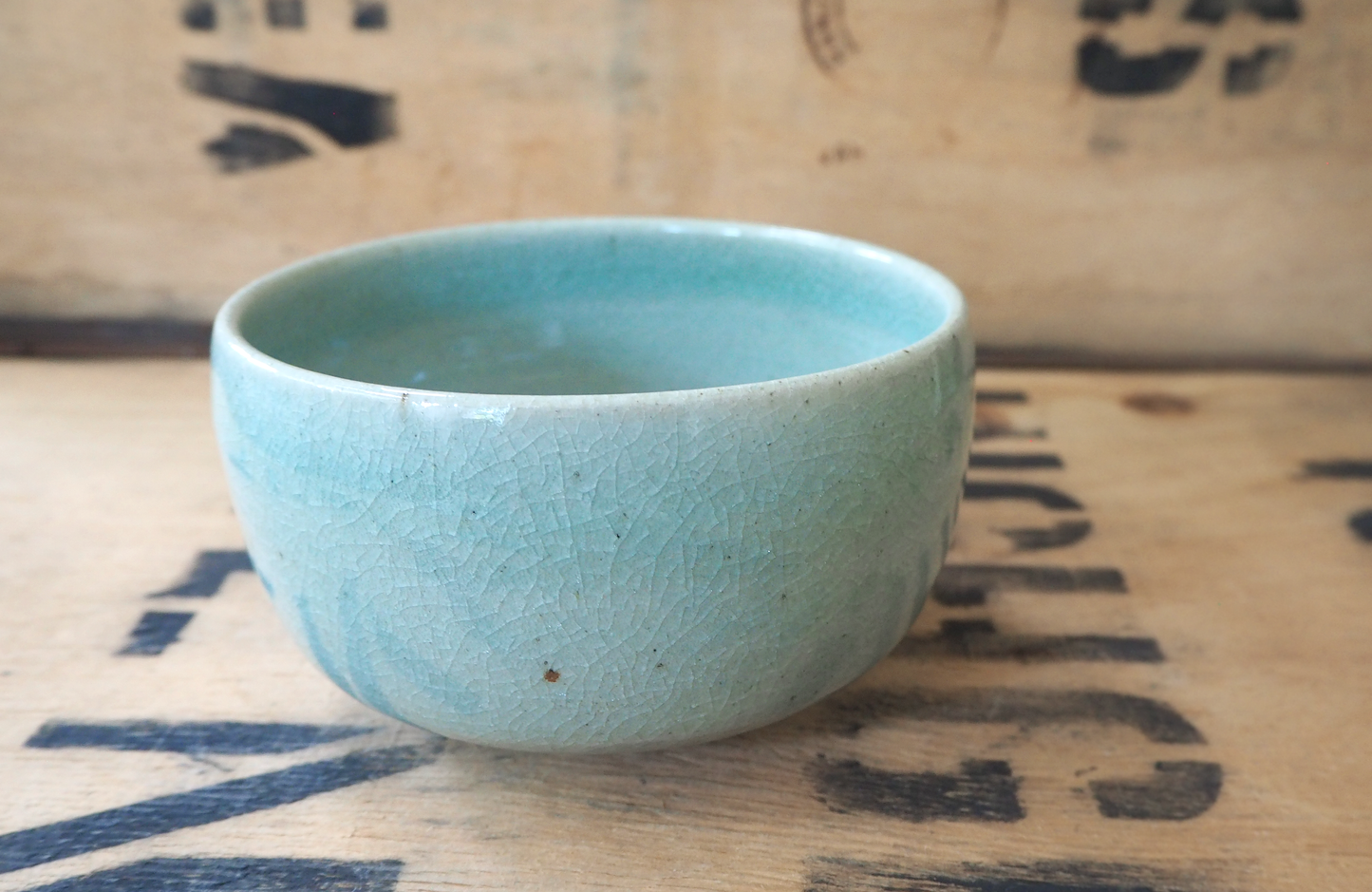 Celadon Chawan by Jacob Bodilly