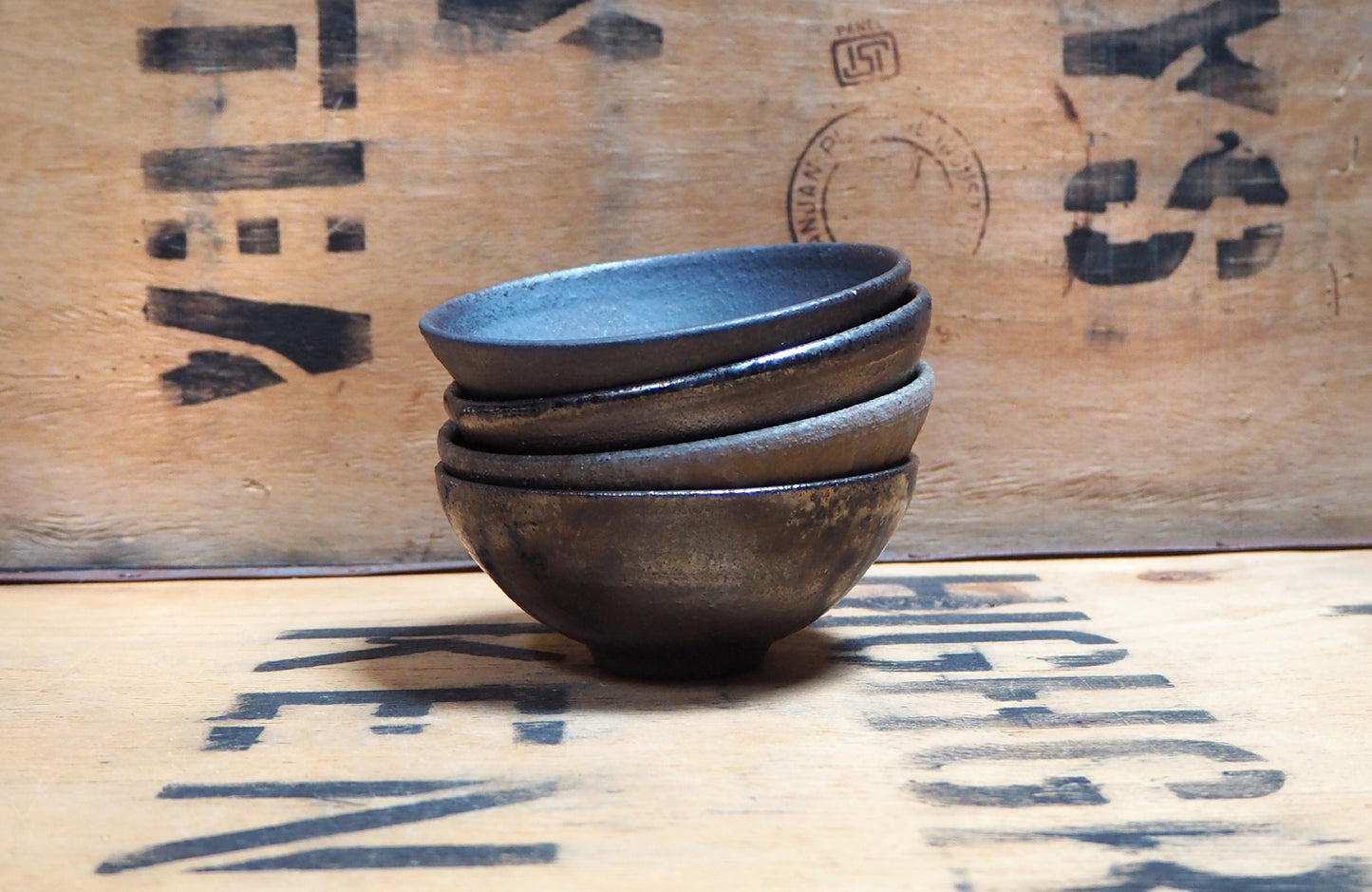 Iron Wash Tea Bowl by Popalini & Jezando