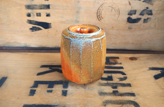 Sodafired Tea Jar (2) by Bob Andrew