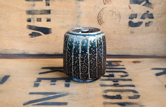 Sodafired Tea Jar (3) by Bob Andrew