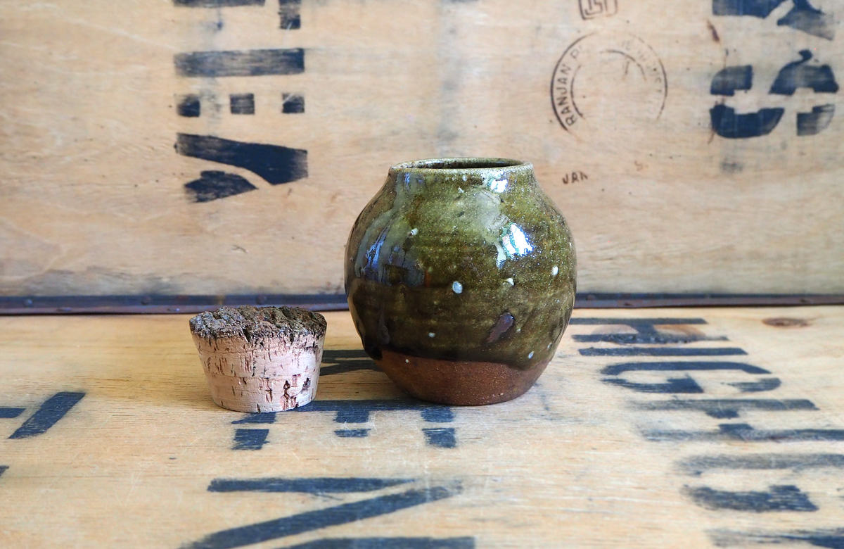 Woodfired Dark Ash Tea Jar by Linda Unsworth