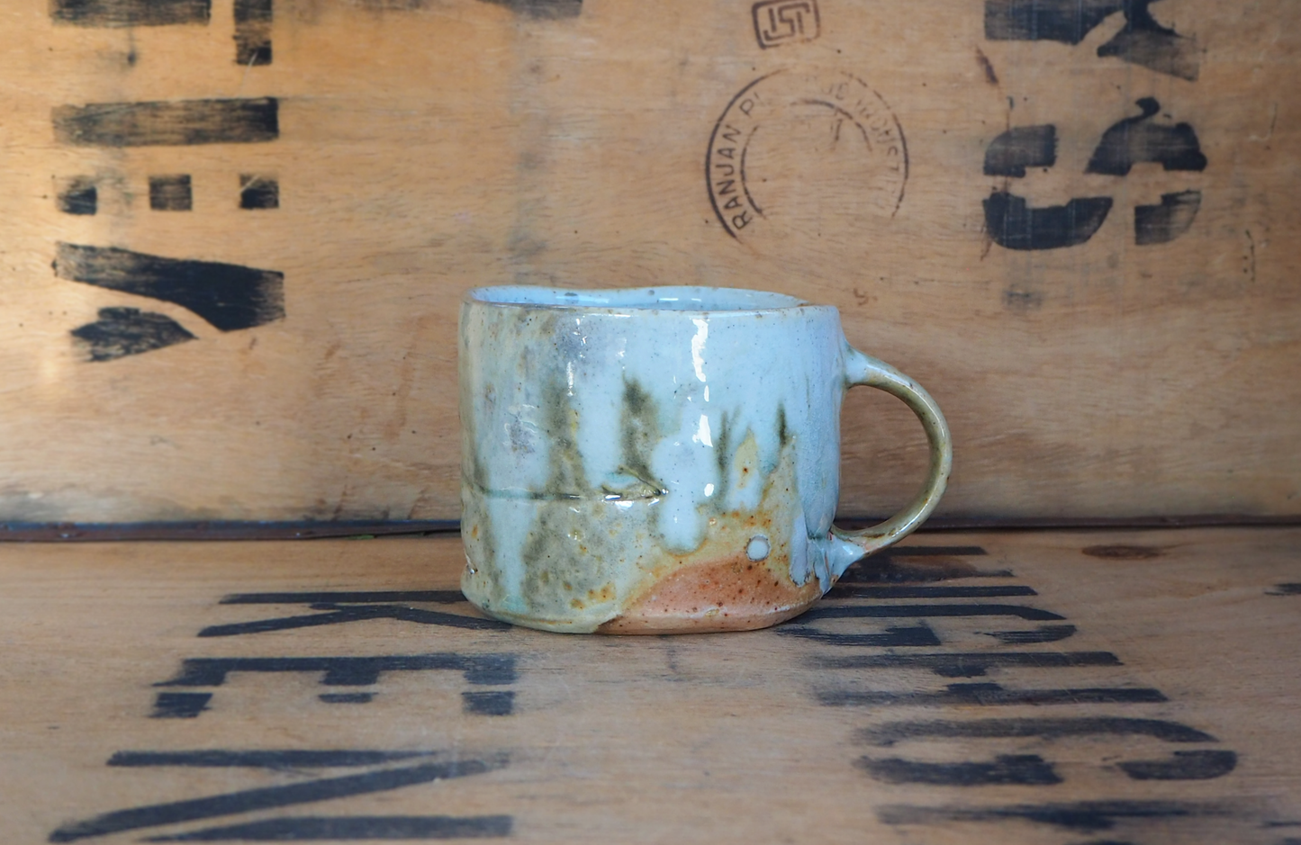 Woodfired Porcelain Large Mug (10) by John Mackenzie