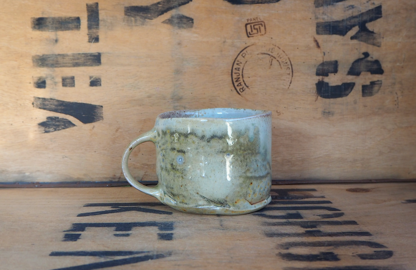 Woodfired Porcelain Large Mug (10) by John Mackenzie