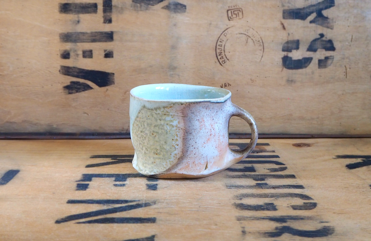 Woodfired Porcelain Large Mug (6) by John Mackenzie
