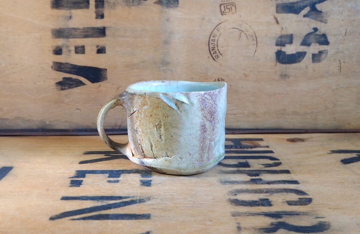 Woodfired Porcelain Large Mug (11) by John Mackenzie
