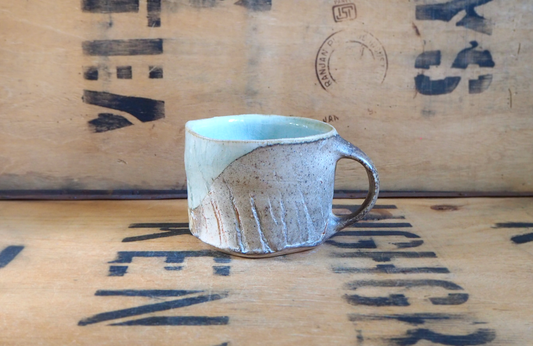 Woodfired Porcelain Large Mug (11) by John Mackenzie