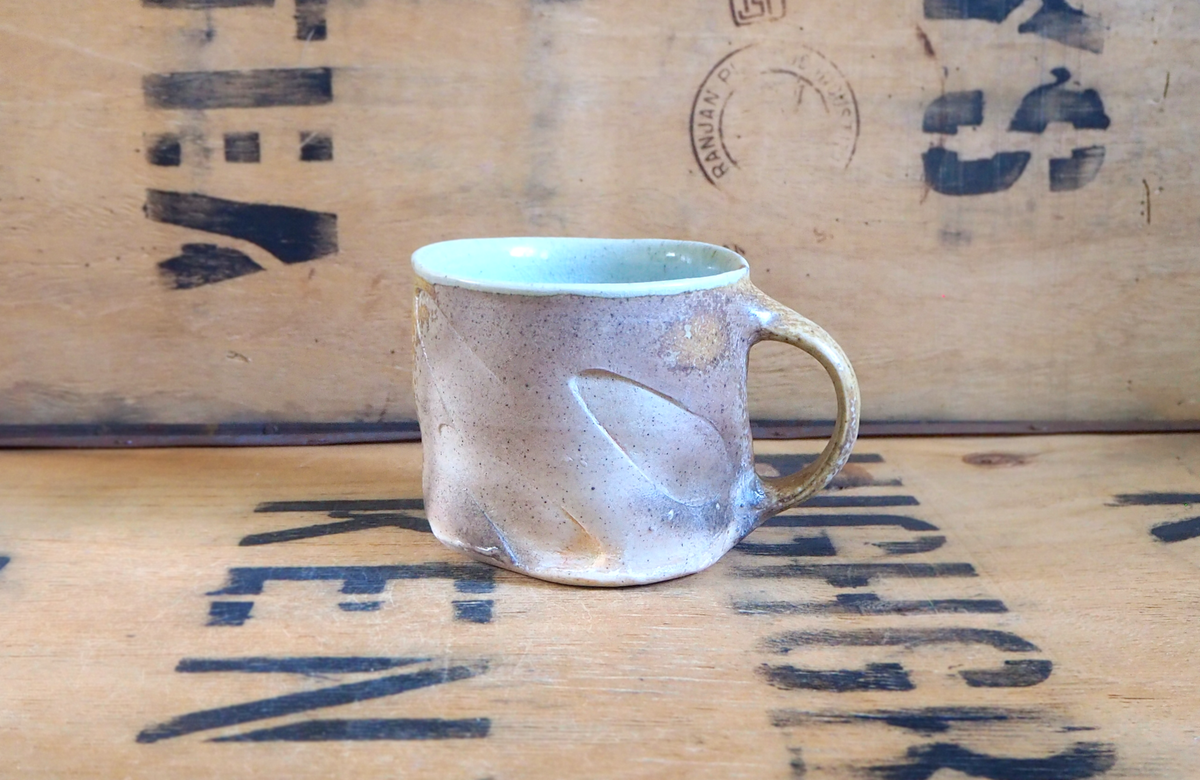 Woodfired Porcelain Large Mug (1) by John Mackenzie