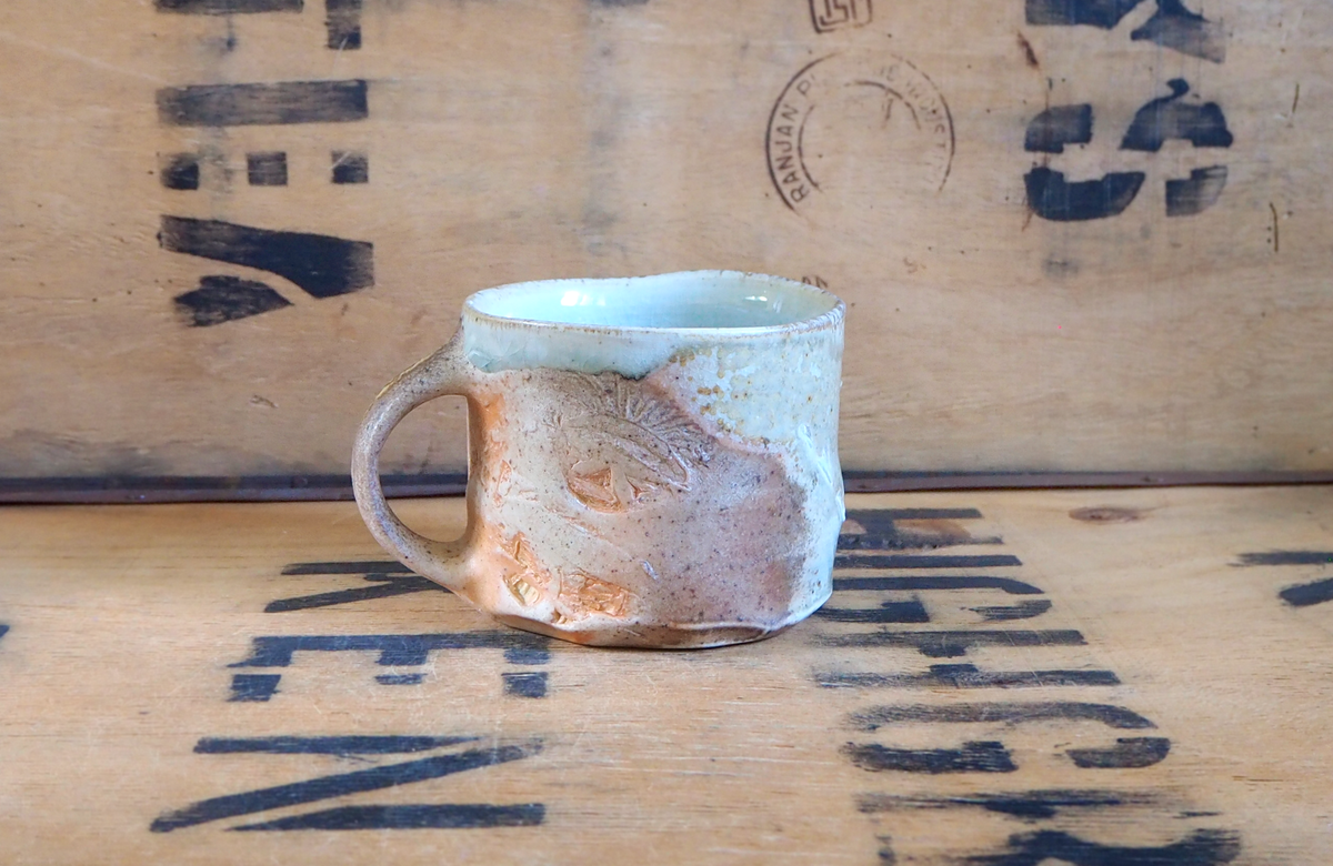 Woodfired Porcelain Large Mug (2) by John Mackenzie