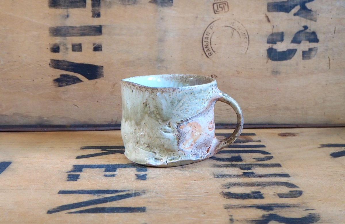 Woodfired Porcelain Large Mug (2) by John Mackenzie
