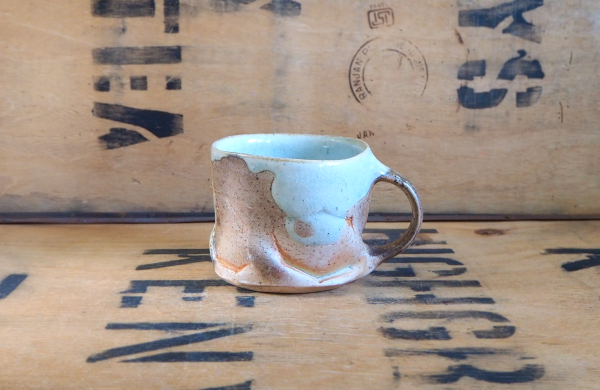 Woodfired Porcelain Large Mug (7) by John Mackenzie
