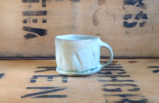 Woodfired Porcelain Large Mug (9) by John Mackenzie