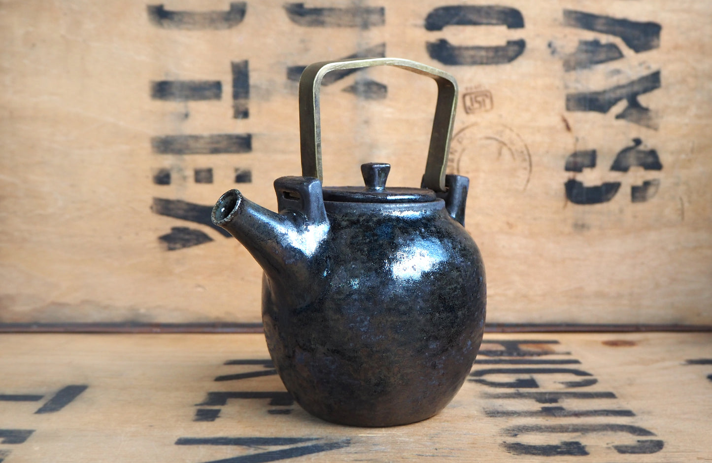 Tenmoku Teapot by Popalini & Jezando