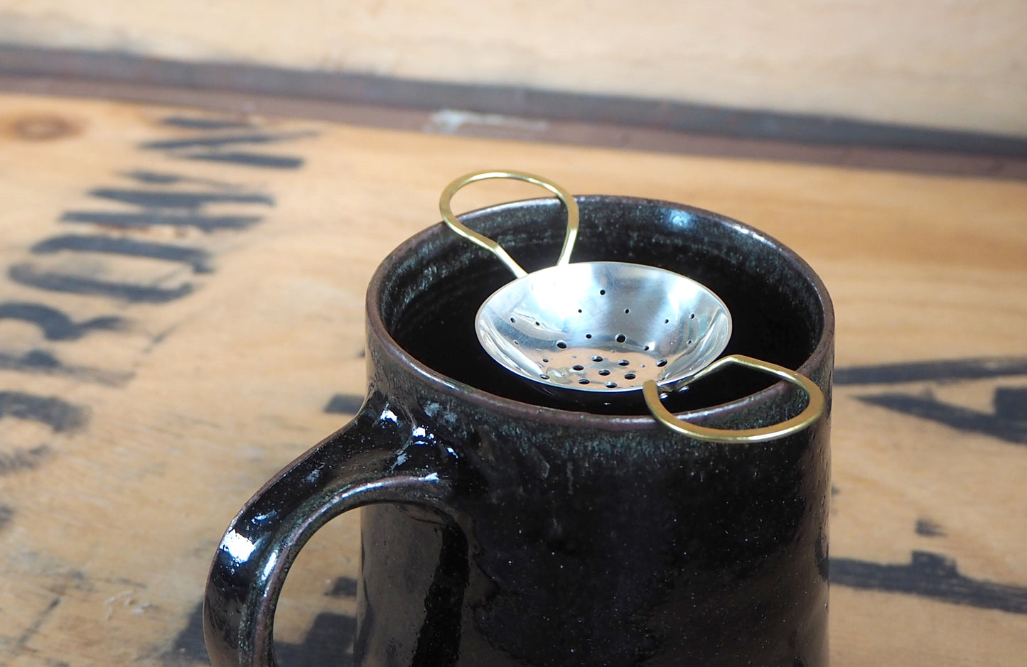 Silver Tea Strainer by Raz | Maker