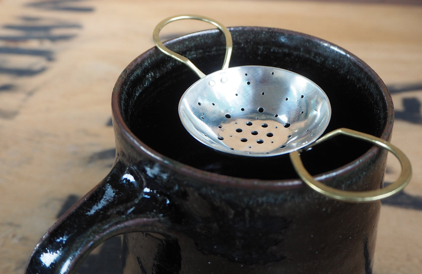 Silver Tea Strainer by Raz | Maker