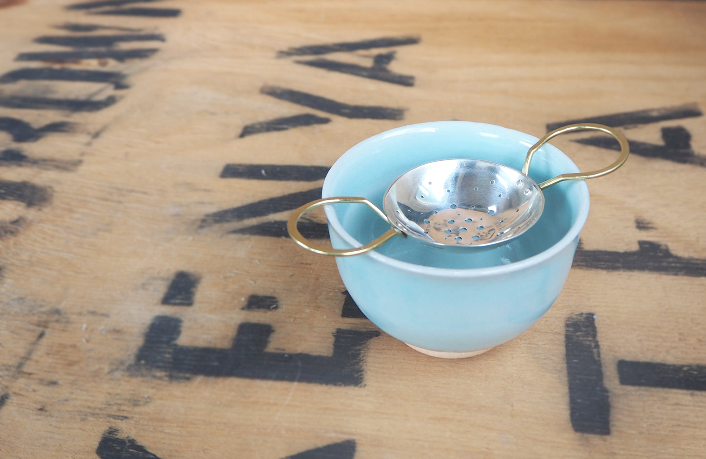 Silver Tea Strainer by Raz | Maker