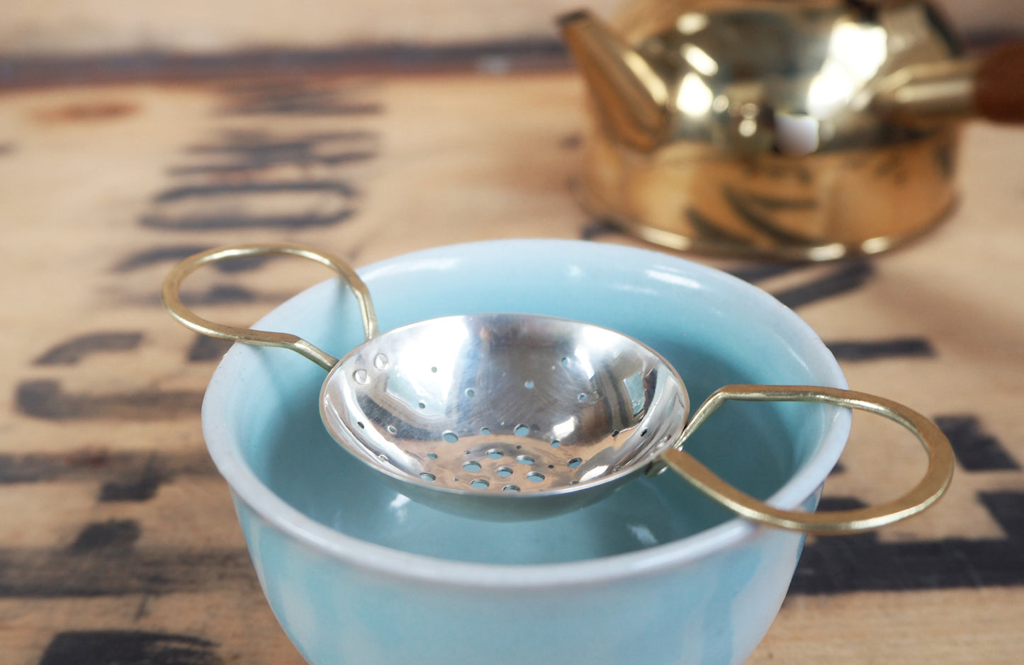 Silver Tea Strainer by Raz | Maker