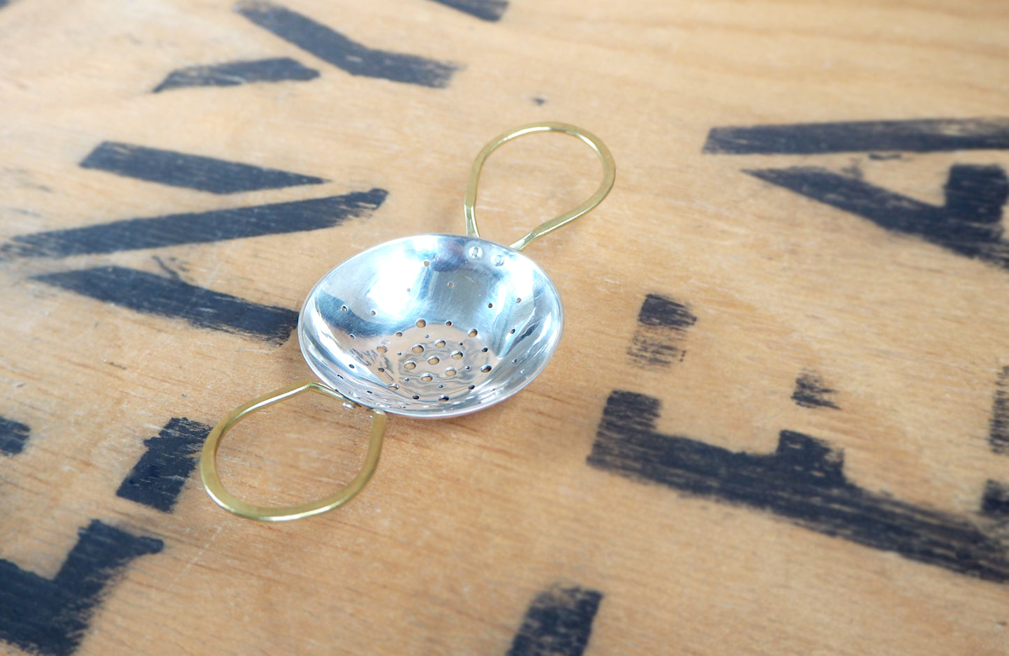 Silver Tea Strainer by Raz | Maker