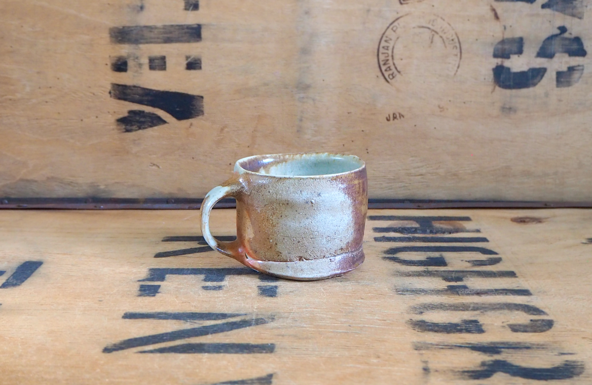 Woodfired Porcelain Small Mug (1) by John Mackenzie