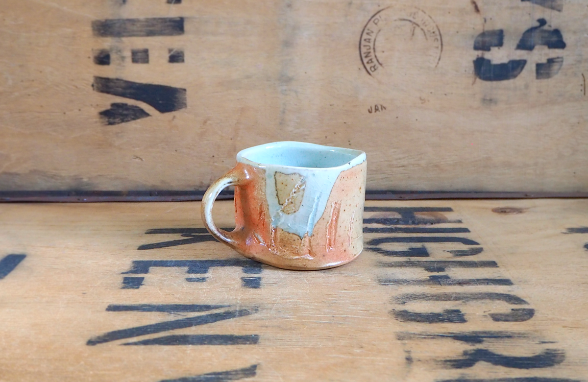 Woodfired Porcelain Small Mug (2) by John Mackenzie