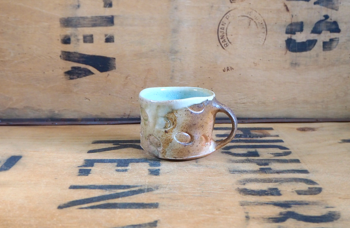 Woodfired Porcelain Small Mug (3) by John Mackenzie