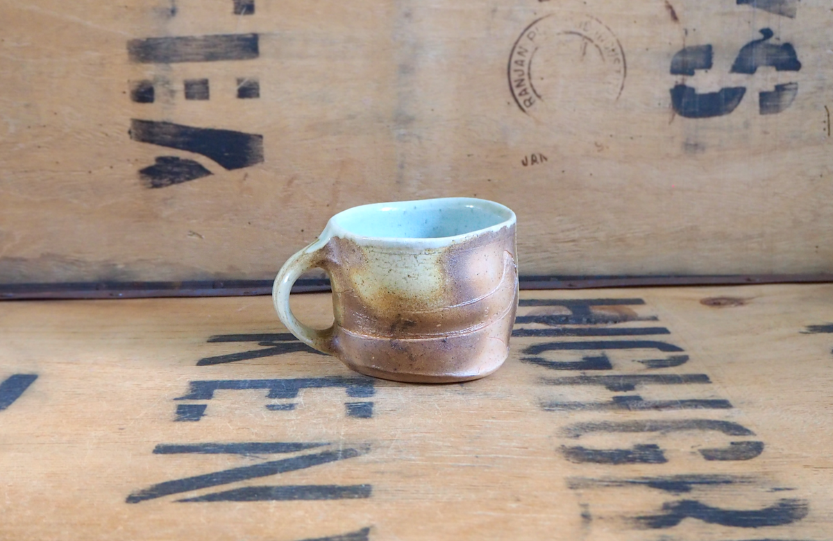 Woodfired Porcelain Small Mug (4) by John Mackenzie