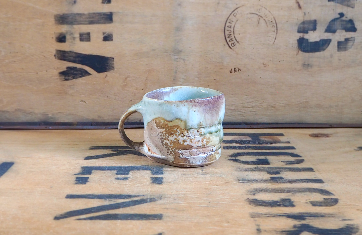 Woodfired Porcelain Small Mug (6) by John Mackenzie