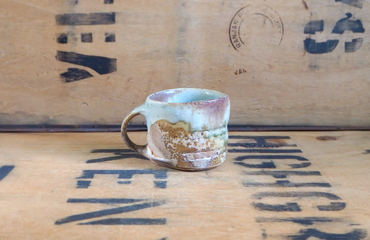 Woodfired Porcelain Small Mug (6) by John Mackenzie