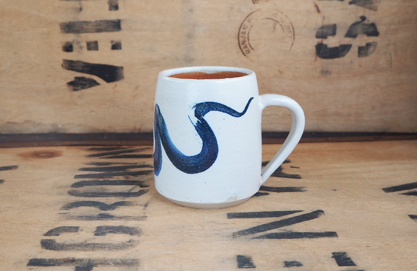 Mug with Snake & Iris by Ella Bua-In